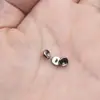 Aretes de Titanio F136, Piercings de Nariz, Piercings de Lengua, Bandeja Hua Zi, Base Ovalada Vacía de Aleación de Titanio G23 Accesorios para Joyería de Piercing