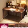 Estante de Mesa Tudo-em-um Mesa Quarto de Menina Mesa de Computador Mesa de Escritório Simples Casa Estudante Encostado na Parede Mesa de Estudo