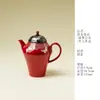 Tetera Beauty Ino Kuisong Dorada y Plateada Colorida de Zirconio Rojo para Uso Doméstico, Tetera Artesanal de Lujo Ligero para Preparar Té, Juego de Té Kung Fu con Filtro
