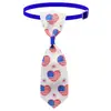 En stock Mascota Nuevo Bandera Americana Día de la Independencia Gato Perro Corbata Corbata Collar Accesorios Lazo Suministros para Mascotas