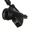 Suporte de Celular para Carro com Dupla Porta USB Rotação 360° Carregador de Isqueiro para Carro Suporte Universal com Cabeça Redonda e Presilha Curva
