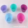 Forma Redonda de Silicone para Bolo Multicor Opcional Fundo Redondo de Silicone Cupcake para Mafen Logotipo do Convidado Imprimível
