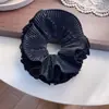 Lazo para el pelo de satén plisado dulce estilo coreano scrunchie juvenil cuerda para el pelo accesorio para coleta y diadema