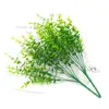 Vegetación Artificial Transfronteriza Eucalipto de 7 Ramas Hierba del Dinero Decoración del Hogar Manojo de Césped Artificial Planta Artificial Flor de Plástico