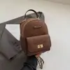 Bolsa de Grande Capacidade para Mulheres, de Alta Qualidade, Mochila Pequena Diária Exquisita com Corrente, Mochila Feminina Fashion e Versátil Estilo Coreano Fofa