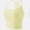 Nuevo Estilo Camiseta sin Mangas para Mujer con Almohadillas en el Pecho, Sujetador Deportivo a Prueba de Impactos, Camiseta sin Mangas con Hermoso Diseño en la Espalda, Cómoda y Transpirable, Se Puede Usar por Fuera, Camiseta sin Mangas para Mujer