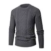 Promoção Imperdível Transfronteiriça, Estilo Quente em Estoque, Novo Suéter Casual de Tricô com Gola Redonda Outono e Inverno, Suéter de Tricô Soltinho Tamanho Grande