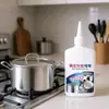 Limpiador de Manchas Negras para Fondo de Olla, Potente Gel Descontaminante para Limpiar Fondos de Ollas, Elimina Residuos Negros Quemados de Acero Inoxidable, una Herramienta Mágica para Eliminar Sarro