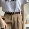 Versión Coreana Cinturón de Mujer Arco del Triunfo 2024 Estilo Nuevo Retro Moda para Jeans Cinturón Decorativo de Piel Sintética Marrón