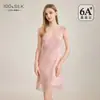 Novo Estilo 2026 Camisola de Seda para Mulheres, Alta Qualidade 100% Seda de Amora com Bojos para Evitar Marcas, Vestido Curto Sexy para Casa