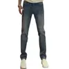 Jeans Masculino Outono Novo Produto Lavagem Azul Retrô Estilo Hong Kong Versão Coreana Moda Leve Luxo Versátil Slim