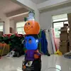 Gato Negro Inflable Popular de Halloween, Vampiro y Calabaza Apilados Decoración para Fiesta al Aire Libre Centro Comercial Adornos para Exteriores