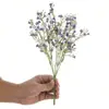 Flores Artificiales de Gypsophila, Flores Artificiales de Goma Suave al Tacto para Decoración de Bodas, Ramo Artificial de Gypsophila de Plástico, Flores Artificiales Falsas al por Mayor