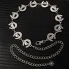 Cadena de Cintura Elegante de Metal con Girasol para Mujer de Comercio Exterior, Accesorio de Cintura Ajustable para Vestido, Cinturón de Cadena Multicapa de Gama Alta