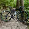 Bicicleta de Montaña con Tiras Reflectantes, Bolsa Triangular para Bicicleta, Bolsa de Herramientas, Bolsa para Tubo Inferior de Bicicleta, Bolsa para Manillar Delantero de Ciclismo, Bolsa de Ciclismo