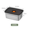 Caja sellada para guardar verduras y frutas de acero inoxidable 304 de grado alimenticio, para refrigerador, bento japonés, especial para congelados