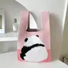 Bolso de Teléfono Móvil a Cuadros para Mujer Bolso Cruzado de Hombro Pequeño Lindo Ligero Bolso Tejido Bolso de Punto