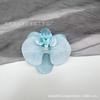 Pinza para el pelo de una sola cabeza con simulación de Phalaenopsis 3D, estilo europeo, con forma de mariposa y flor, accesorios para el pelo, tocado DIY, pinza de pico de pato, pinza lateral