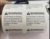 Impresión puntual Amazon Etiqueta de advertencia en inglés Etiqueta autoadhesiva Advertencia Adhesivo de advertencia contra asfixia