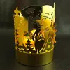 Candelabros Estilo Europeo, Árboles de Navidad, Decoraciones Metálicas para Personas Mayores, Productos Promocionales, Artesanías Chapadas en Cobre Dorado, Producción y Venta al por Mayor