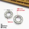 Tailandia Chiang Mai Bolsa de Correr Anillo Rosquilla Hebilla Ping An Tíbet Plata DIY Pulsera de Cuentas Hecha a Mano Collar Joyería Accesorios Vintage