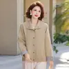 Grulla de Almohada Blanca Moda Mamá Ropa de Abrigo de Primavera Casual Elegante 2026 Nuevo Personas de Mediana Edad y Mayores Primavera y Otoño Ligero Versátil
