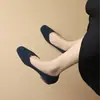 Sapatos Rasos de Bico Reto Zhr para Mulheres, Novos Sapatos de Primavera 2026, Sapatos de Vovó Versáteis Estilo Coreano para Estudantes