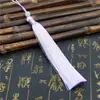 Borla Larga de Seda de Hielo de 12 cm para Bolsitas de Té, Colgantes de Abanico, Borlas Hanfu, Accesorios y Colgantes de Estilo Vintage