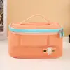 Bolsa de Maquillaje de Malla para Verano, Bolsa de Almacenamiento de Cosméticos Ligera de Gran Capacidad para Viaje, Bolsa de Tocador de Malla de Secado Rápido para Playa