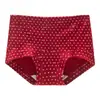 Boa Sorte Roupa Íntima Vermelha de Cintura Média Feminina 10A Antibacteriana com Gancho Estendido Véspera de Ano Novo Casamento Ano do Zodíaco Cueca Boxer Feminina