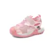 Sandalias Nezha para Niños Nuevas de Verano para Niños con Punta Cerrada de Malla Deportivas para Playa Sandalias de Velcro Antideslizantes para Niños