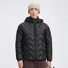 Nueva chaqueta de plumón para hombre para invierno, cálida y a prueba de viento, abrigo con capucha de grafeno, 90% plumón de pato blanco, ropa de negocios de alta gama para exteriores