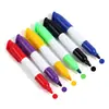 Plumones para pizarra blanca mini al por mayor con clip para bolígrafo, coloridos, escritura suave, fáciles de borrar sin dejar marcas, a base de agua, marcadores pequeños portátiles