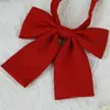 Jk Corbata de Lazo para Hombre de Color Sólido Estilo Japonés Sin Nudo Cuadrado para Mujer Floral Versátil Estilo Pareja Uniforme Académico Estilo Campus