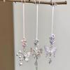 Novo Pingente de Orquídea Borboleta Brilhante Estilo Chinês Design Exclusivo de Nicho Simples Alto Senso de Temperamento Moda Pingente Trançado
