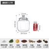 Tarro sellado a prueba de roturas cilíndrico Jingyi tarro de almacenamiento de té de cáscara de mandarina tarro de plástico PC transparente gran capacidad suministro en stock