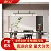 Nuevo Estilo Chino Madera de Cera Blanca Mesa de Té Sala de Té Oficina Hogar Madera Maciza Zen Simple Combinación de Mesa de Té