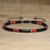 Pulsera tejida con cuentas de Piedra de Emperador, Exquisita Pulsera de Moda para Dama, Pulsera Ajustable de Piedra Natural