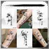 Tatuagens Adesivas com Tinta Herbal com um Toque de Tragédia e Alegria, Autoajuda e Assertividade, para Homens e Mulheres, Meio Braço Peito, Adesivos de Pele à Prova d'Água, Semi-Permanentes