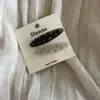 Presilha de Cabelo Bolinhas Color Block Preto e Branco, Presilha Bico de Pato de Alta Qualidade e Requintada, Presilha Fofa para Franja Lateral, Acessório de Cabelo com Pinos de Linha Única