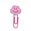 Marcadores de nube de dibujos animados más vendidos transfronterizos, clips para papel de forma linda de PVC en stock, papelería creativa para estudiantes