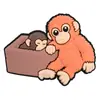 Macaco Pequeno de Desenho Animado Borracha Macia de PVC Charms para Sapatos Fivela de Sapato Decoração Criativa Feito à Mão DIY Acessórios Atacado