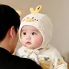 Gorro para bebé para primavera y otoño, lindo gorro con protección para las orejas para recién nacidos, gorros para bebés y niños pequeños para salir, gorro protector para la fontanela