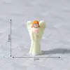 Nuevo producto transfronterizo: Accesorios de figuritas lindas con temática de ángeles, accesorios para decoración DIY de paisajes en miniatura, pequeños adornos de escritorio para coches