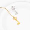 Colgante de Llave Hueca Acero Inoxidable Accesorios de Joyería DIY Collar Pulsera Moda Colgante Hip Hop Colgante Dorado