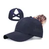 Comercio exterior al por mayor para mujer, gorra de malla de secado rápido para primavera y verano, con abertura para coleta cruzada, gorra de béisbol, gorra para exteriores, ocio, protección solar