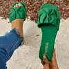 Em estoque Comércio Exterior tamanho plus size Transfronteiriço Abertos na Ponta Baixo Salto Chinelos Feminino 2025 Verão Nova Moda Europeu e Americano Slides
