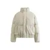 Chamarra de plumas ADAM BO estilo retro americano con cuello alto, unisex, invierno, 90% plumón de pato blanco, cálida, corte holgado, chamarra puffer