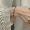 Pulsera Coreana Nueva Nicho Simple para Mujer Verano Pareja Moda Versátil Lujo Ligero Geométrico Producto de Lujo Ligero