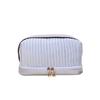 Bolsa Cosmética Cuadrada, Superficie de Terciopelo, Bolsa de Almacenamiento Portátil para Viaje, Gran Capacidad, Cartera de Cosméticos, Gran Capacidad con Compartimentos